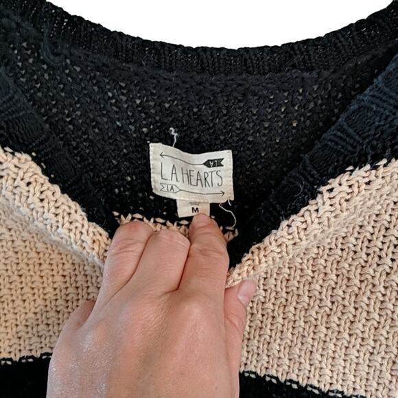 LA Hearts Striped Sweater, M - Picture 3 of 6